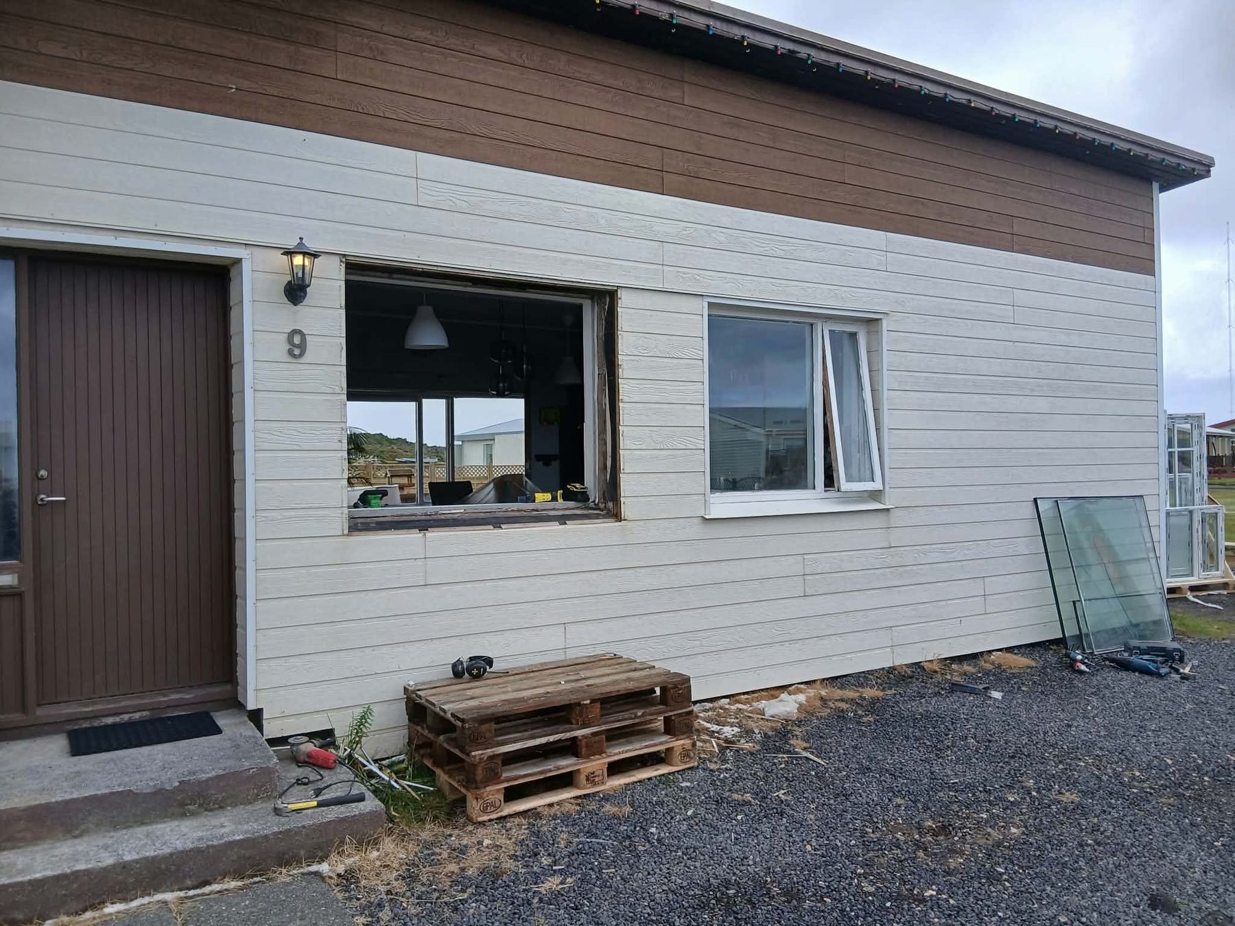 Gluggaskipti í einbýlishúsi